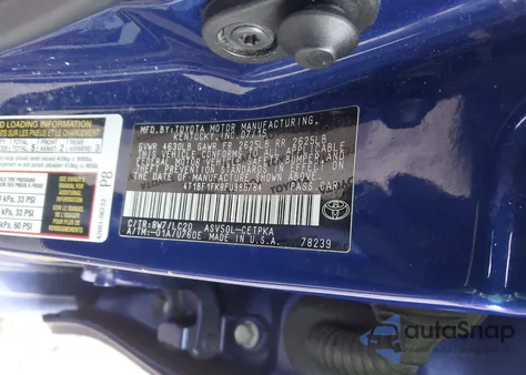 2015 Toyota Camry Xse from USA, damaged, VIN 4T1BF1FK8FU986784